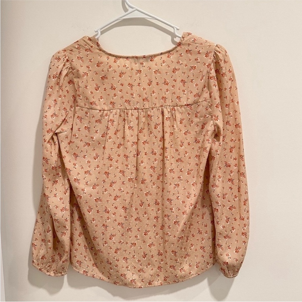 Madewell Floral Blouse in Pink - Picture 4 of 4